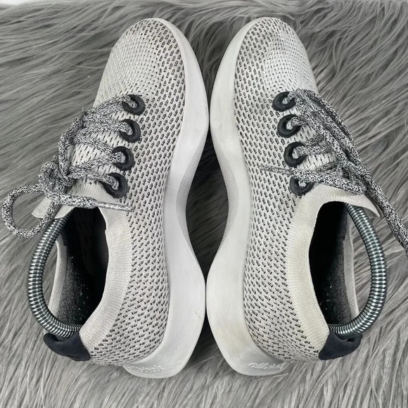 Allbirds Tree Dasher Mens Size 8 Shoes White Gray Running Athletic Sneakers - Picture 4 of 8